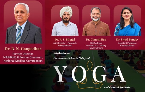 Yoga for Youth Mental Health program at Kaivalyadham on October 8, 2026