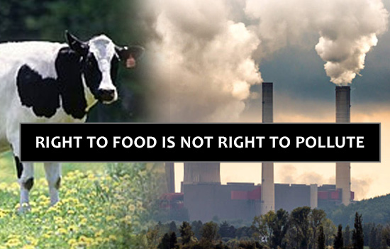 Right to Eat is not a Right to increase Greenhouse gas emissions