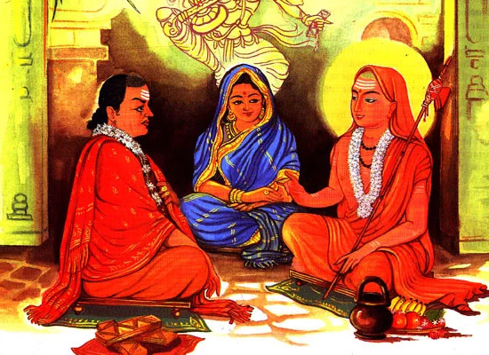 The classic debate between Mandana Misra and Adi Shankara