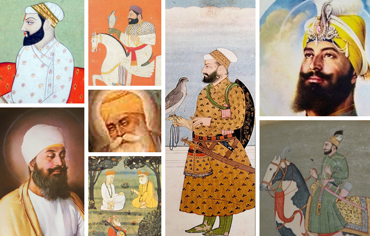 Noting changes in the pictures of the SIKH GURUS