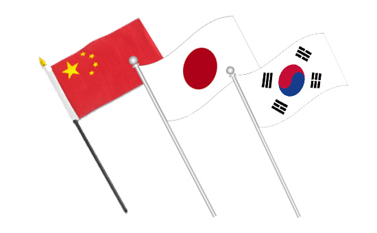 China Korea Japan
