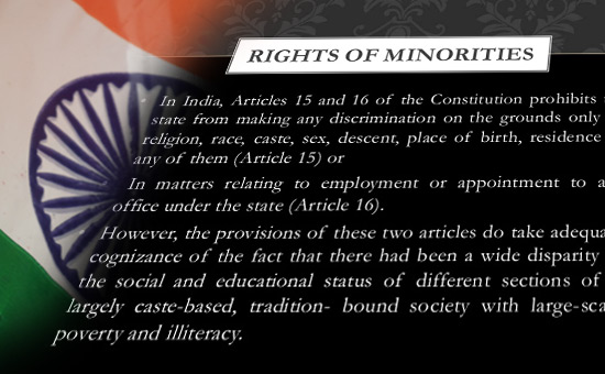 THE RIGHTS OF MINORITIES- Should Not end up in Isolating them Further