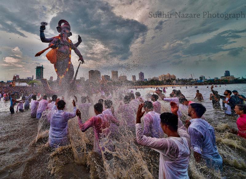 Mumbai Ganpati Immersion Girgaon Chowpatty